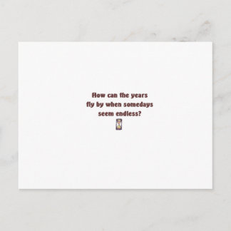 Jaren vliegen voorbij briefkaart