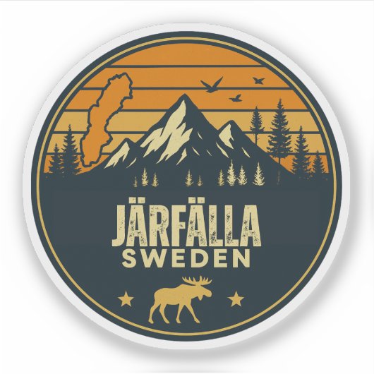 Järfälla, Zweden Sverige Sticker (Voorkant)