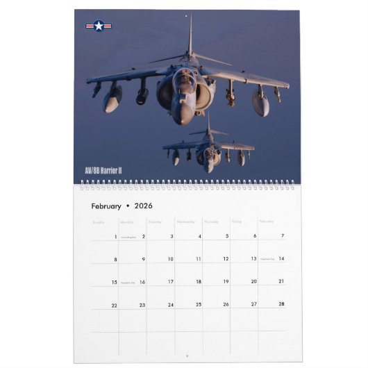 JARHEAD JETS - AV-8B Harrier II Kalender (Feb 2026)