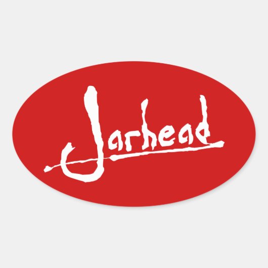 JARHEAD OVALE STICKER (Voorkant)