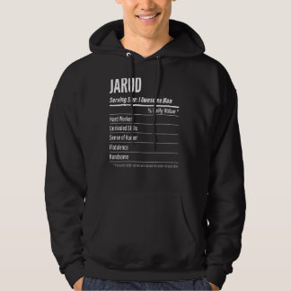 Jarod Serving Maat Voeding Etiket Calorieën Hoodie