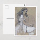 Jaroslava Muchova, Alfonse Mucha Briefkaart (Voorkant / Achterkant)