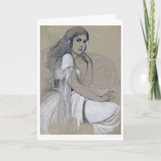 Jaroslava Muchova, Alfonse Mucha Kaart (Voorkant)
