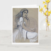 Jaroslava Muchova, Alfonse Mucha Kaart (Gele Bloem)