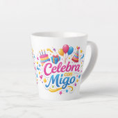 Jarra Personalizada “Celebra Conmigo” | Ideal para Latte Mok (Rechterhoek)