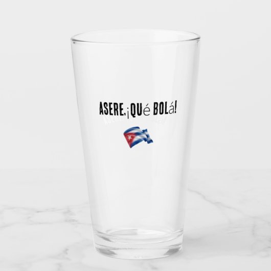 jarra / vaso con frase cubana glas (Voorkant)