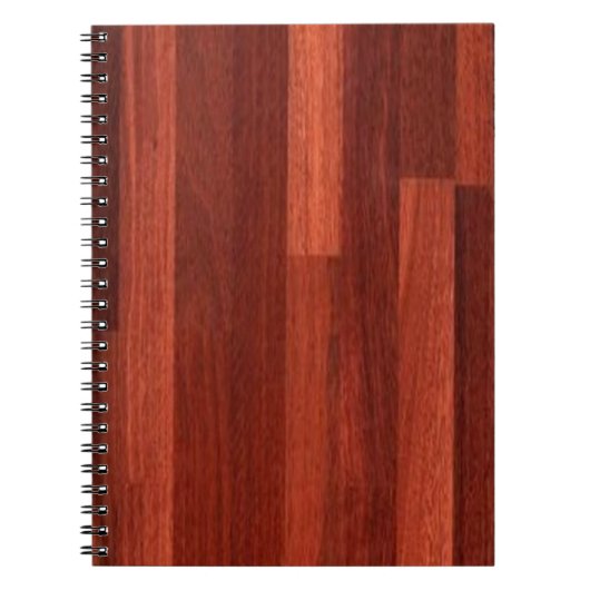 Jarrah Dark Reddish Wood Floor Notitieboek (Voorkant)