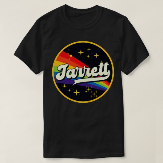 Jarrett Rainbow in ruimte  stijl T-shirt (Design voorkant)