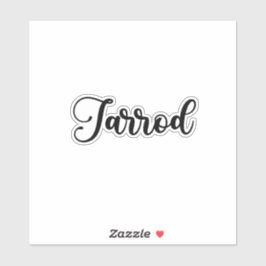 Jarrod Naam - Handgeschreven kalligrafie Sticker