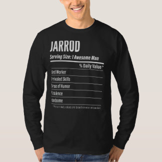 Jarrod Serving Maat Voeding Etiket Calorieën T-shirt