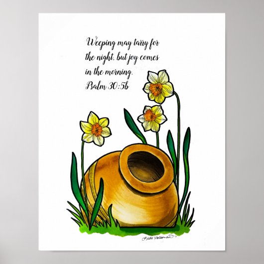 Jars of Clay - Daffodils - Waterverf kunst Poster (Voorkant)