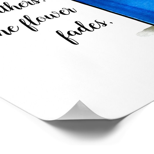 Jars of Clay - Sunflower in vase - waterverf art Poster (Hoek)