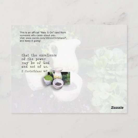 Jars van Clay Briefkaart (Achterkant)