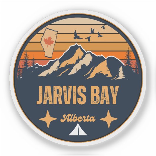 Jarvis Bay, Alberta Sticker (Voorkant)