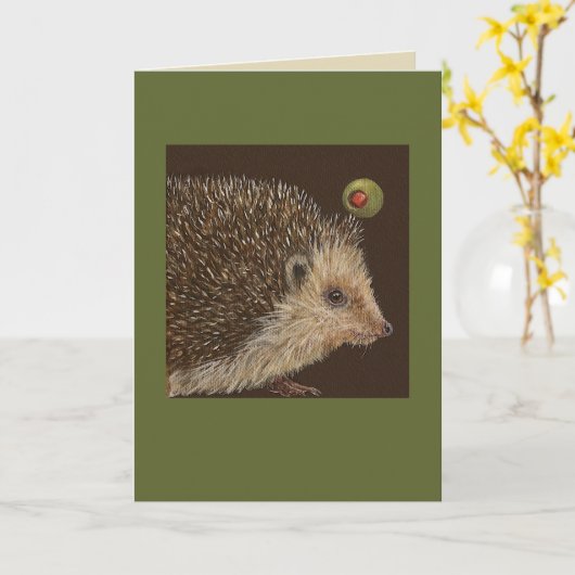 Jarvis de egelkaart kaart (Gele Bloem)