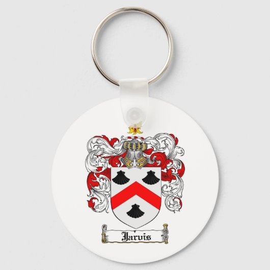 JARVIS FAMILY CREST - JARVIS COAT OF ARMS SLEUTELHANGER (Voorkant)