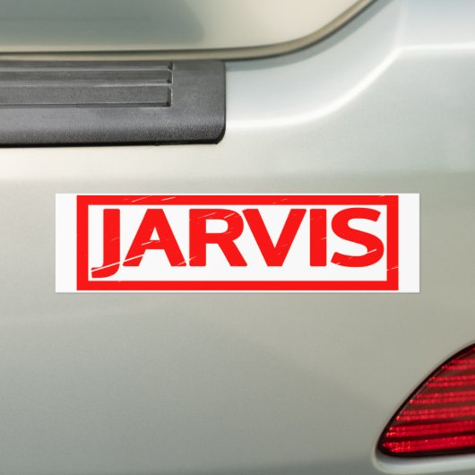 Jarvis Stamp Bumpersticker (Op auto)