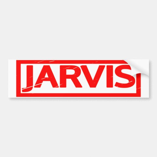 Jarvis Stamp Bumpersticker (Voorkant)