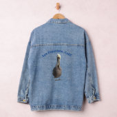 Jas - Pelikaan met thuishaven tekst Denim Jacket (Hangar)