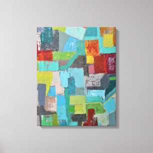 Jas van vele kleuren 16 x 20 Canvas omspannen Afdruk