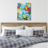 Jas van vele kleuren 16 x 20 Canvas omspannen Afdruk (Insitu (Slaapkamer))