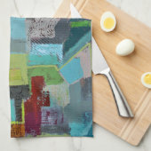 Jas van vele kleuren keukenhanddoek (Quarter Fold)