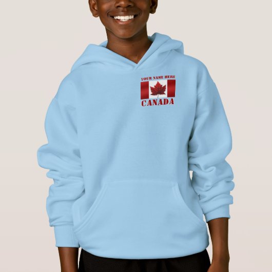 Jas voor kinderen Canada Kids jas met eigen naam e (Voorkant)