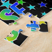 "JASE" voornaam, geun "HAPPY BIRTHDAY" Legpuzzel (Zijkant)