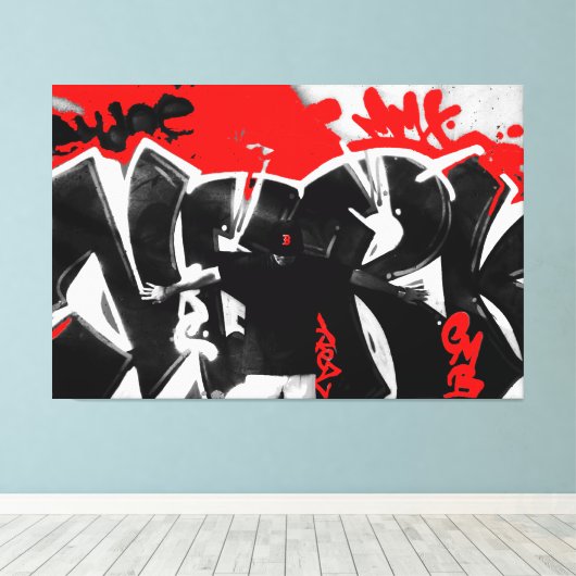 Jasen Sousa Three Piece Pose Canvas Afdruk (Insitu (Houten vloer))