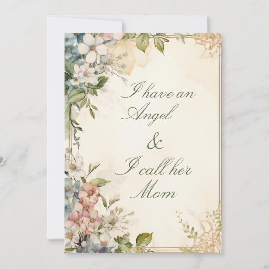 Jasmijn bloem Moederdag Feestdagenkaart (Voorkant)