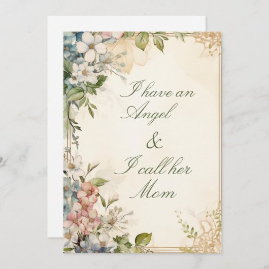 Jasmijn bloem Moederdag Feestdagenkaart (Voorkant / Achterkant)