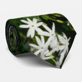 Jasmijn Bloemen Tropische Bloem Botanisch Stropdas (Opgerold)