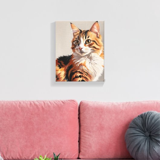 Jasmijn de kat Canvas Afdruk (Insitu (Woonkamer))