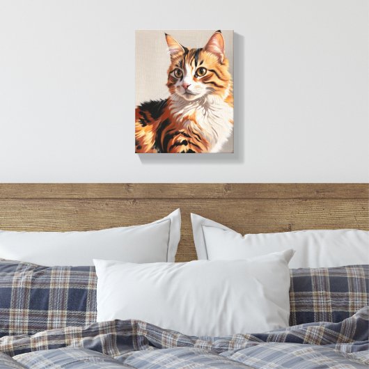 Jasmijn de kat Canvas Afdruk (Insitu (Slaapkamer))