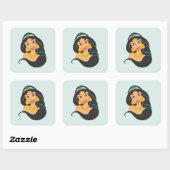 Jasmijn Vierkante Sticker (Vel)