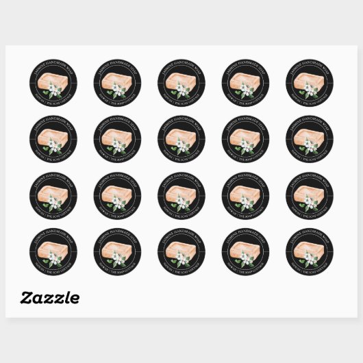 Jasmijn zeep label (Vel)