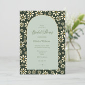 jasmijnbloem Bridal Shower Uitnodiging (Staand voorkant)