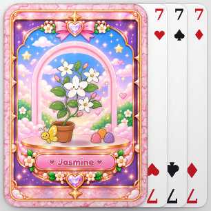 Jasmijnbloem, Kawaii Kunst Pokerkaarten