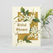  jasmijnbloemen bruiloft vrijgezellenfeest kaart (Staand voorkant)