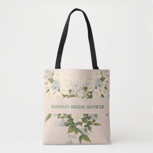 Jasmijnbloemen in het traditionele Vrijgezellenfee Tote Bag (Voorkant)