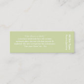 Jasmijnkaart Mini Visitekaartje (Voorkant)