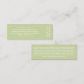 Jasmijnkaart Mini Visitekaartje (Voorkant / Achterkant)