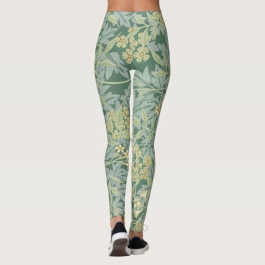 Jasmijnpatroon van William Morris Leggings (Achterkant)