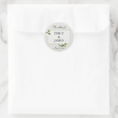 Jasmijnstickers Ronde Sticker (Tas)