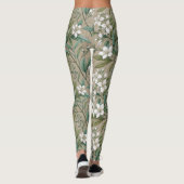 Jasmin bloemen  stijl leggings (Achterkant)
