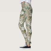 Jasmin bloemen  stijl leggings (Links)