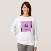 Jasmin Name Chemistry Element Periodic Table T-shirt (Voorkant volledig)