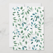 Jasmin rustic garden bruiloft-uitnodiging kaart (Achterkant)