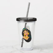 Jasmine Acryl Tumbler Drinkbeker (Achterkant)