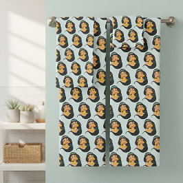 Jasmine badhanddoekenset bad handdoek